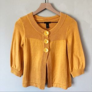 H&M | Yellow Cardigan Sweater Size XS